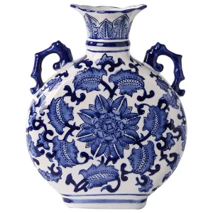 Vase Chinois Ancien Porcelaine Bleue