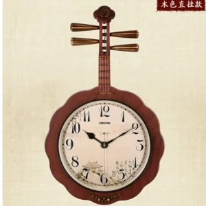 Horloge Chinoise Style Pipa Quartz