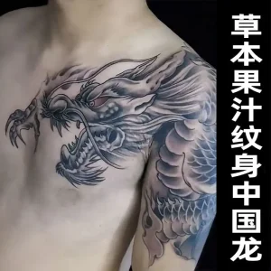 Tatouage Dragon Chinois Art Épaule