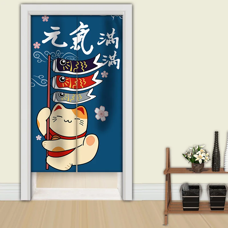 Rideau Chinois Noren Chat Porte – Image 8