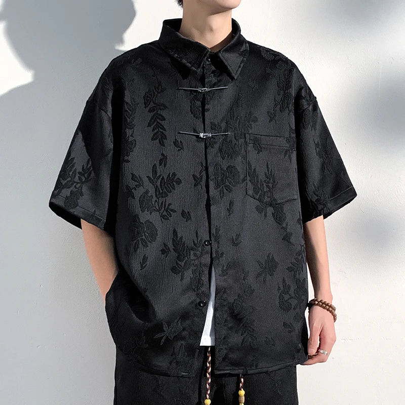 Chemises Chinoises Hommes Hanfu Décontracté – Image 4