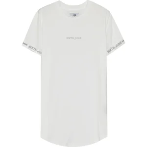 T-shirt maillot logo manche blanc