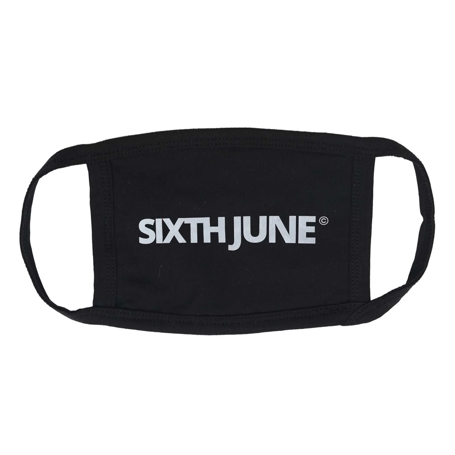 Masque imprimé brillant noir