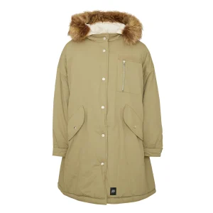 Parka longue oversize kaki