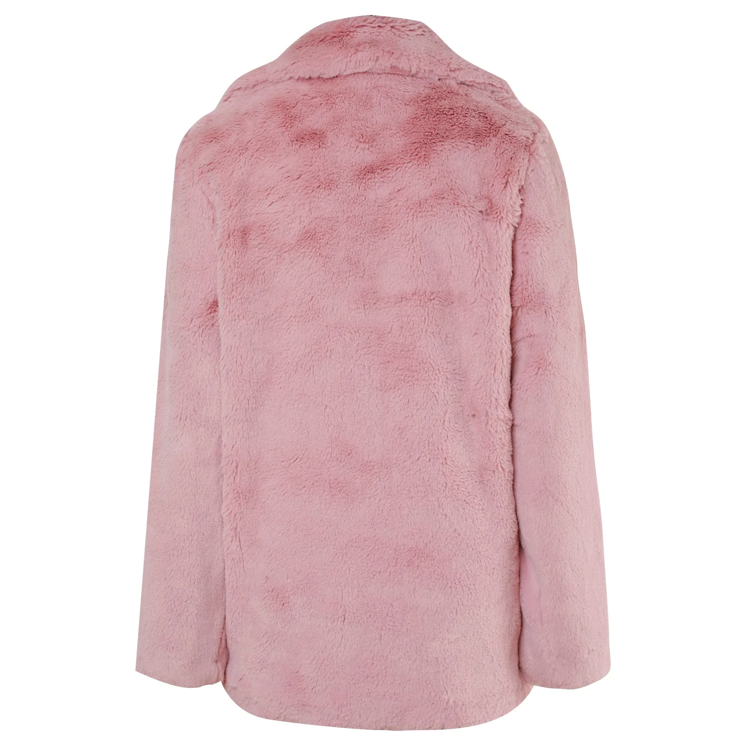 Veste longue fourrure Rose – Image 8