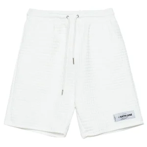 Short gauffré confort blanc