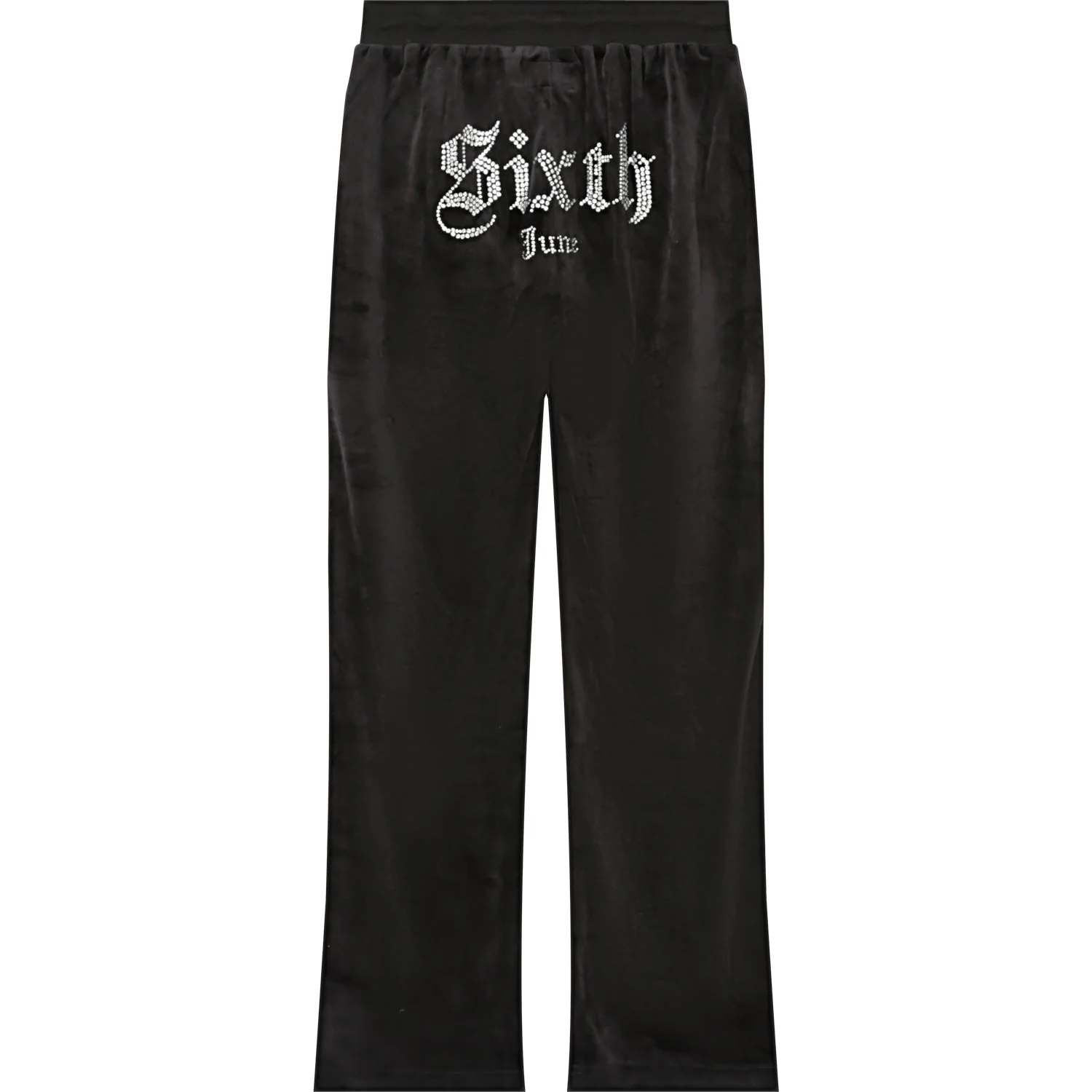 Jogging droit velours strass Noir – Image 8