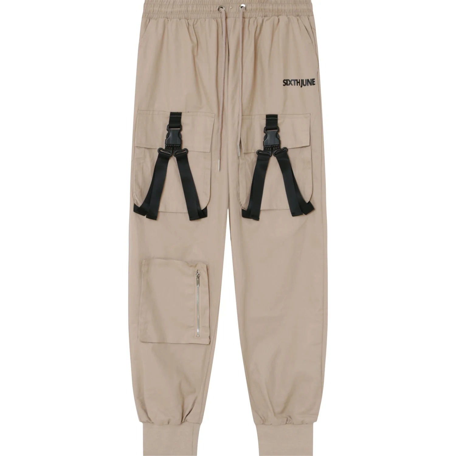 Cargo boucles poches logo Beige foncé – Image 7