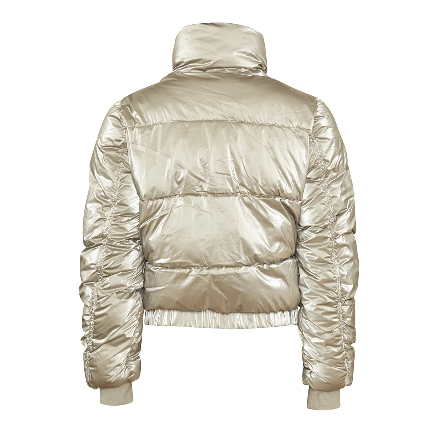 Doudoune courte irisée bronze – Image 7