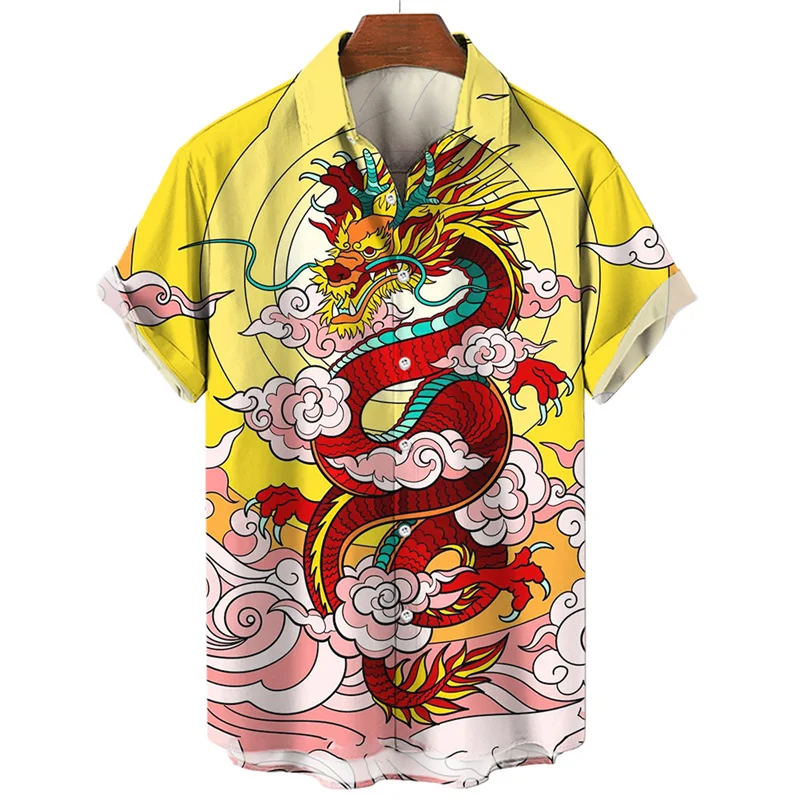 Habit Chinois Chemise Dragon 3D – Image 3