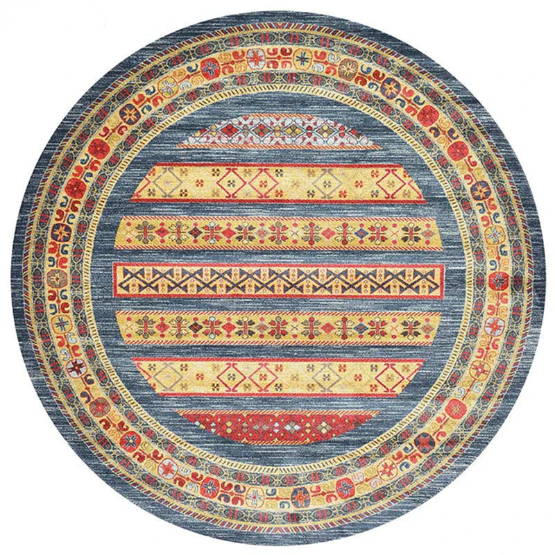 Tapis Chinois Rond à Poils Courts – Image 8