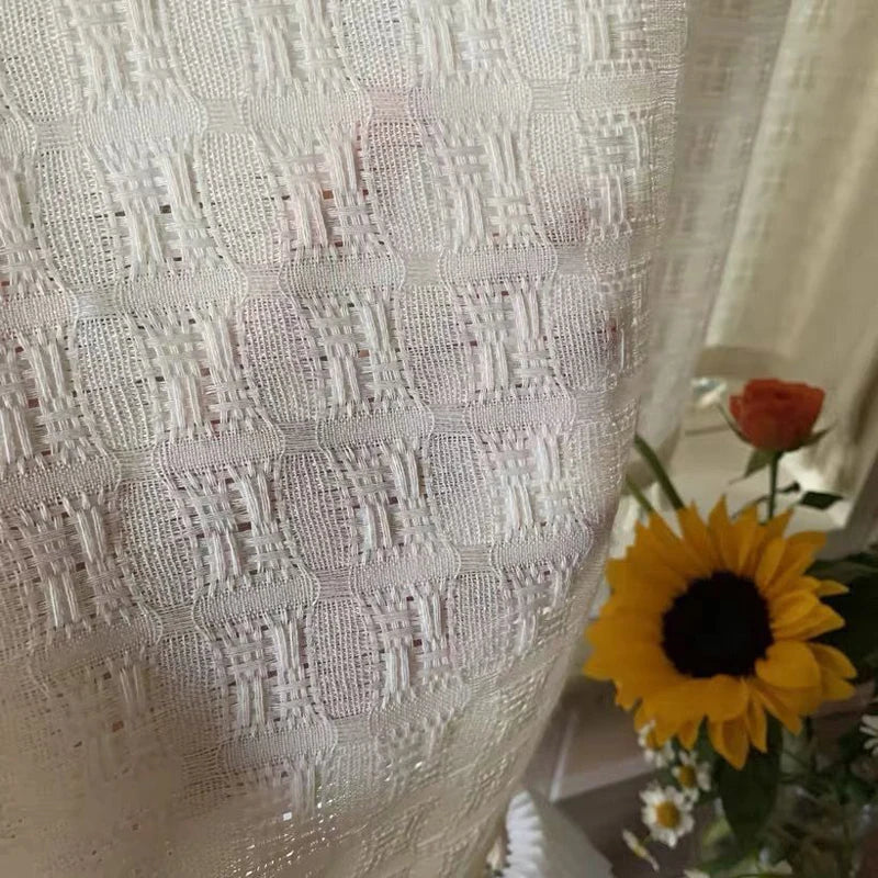 Rideaux Chinois Beige Lin Rustique – Image 7