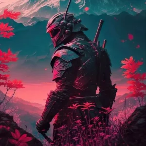 Tableau Chinois Guerriers Samouraïs