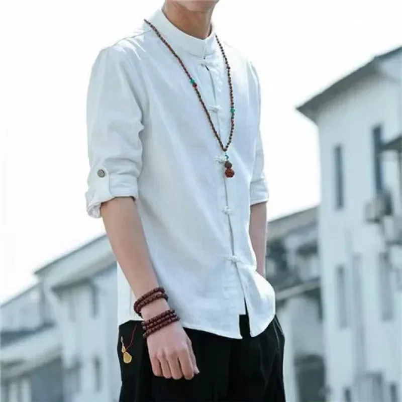 Chemises Chinoises Hommes Tradi Courtes – Image 3