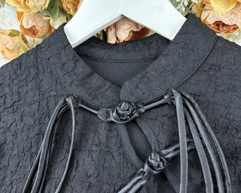 Cheongsam Robe Longue Manches Courtes – Image 4