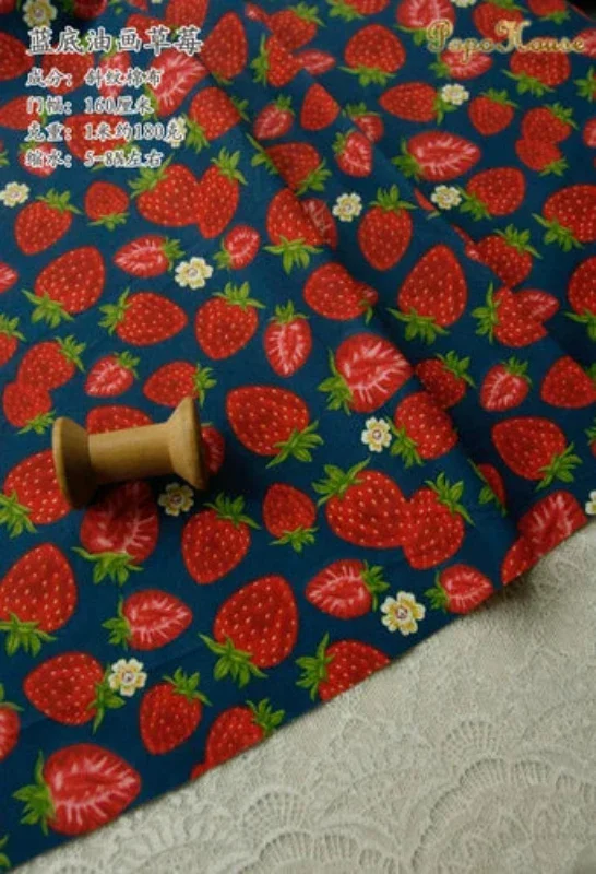 Tissu Chinois Coton Sergé Motif Fruits – Image 3