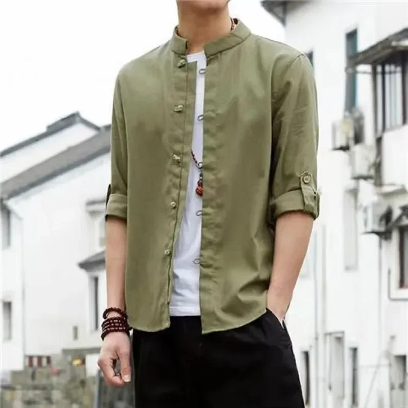 Chemises Chinoises Hommes Tradi Courtes – Image 7