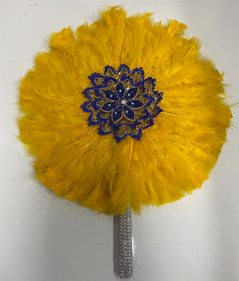 Éventail Chinois Plumes De Dinde – Image 8