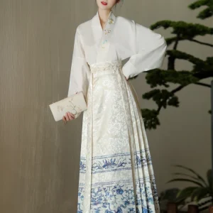 Robe Chinoise Brodée Automne