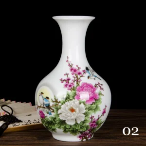 Vase Chinois Céramique Pivoine