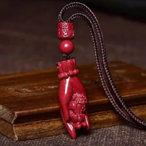 Collier Chinois Pixiu Rouge
