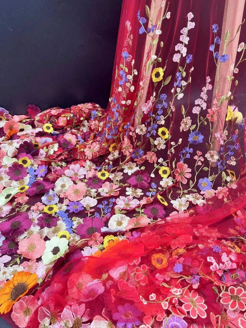 Tissu Chinois Brodé Unilatéral – Image 3