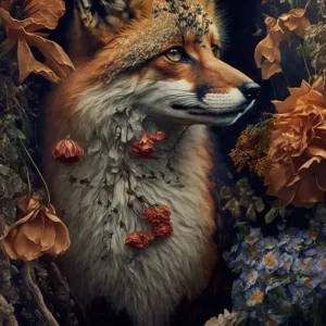 Tableau Chinois Animaux Plantes