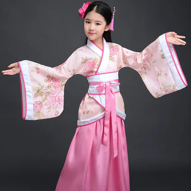 Hanfu Robe En Soie Filles Kimono – Image 4