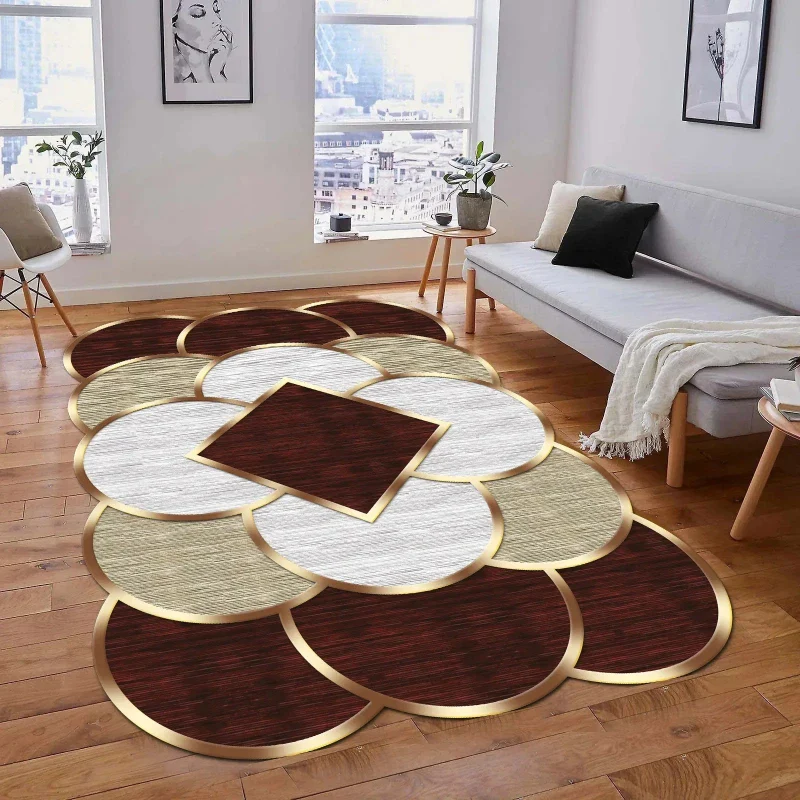 Tapis Chinois Doré Forme Spéciale – Image 2