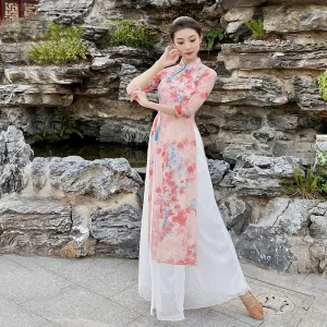 Tenue Chinoise Robe Fluide à Fente