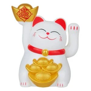 Porte Bonheur Chat Chinois Solaire Neko