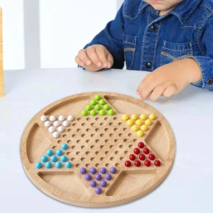 Echecs Chinois Bois Avec Pions Acryliques