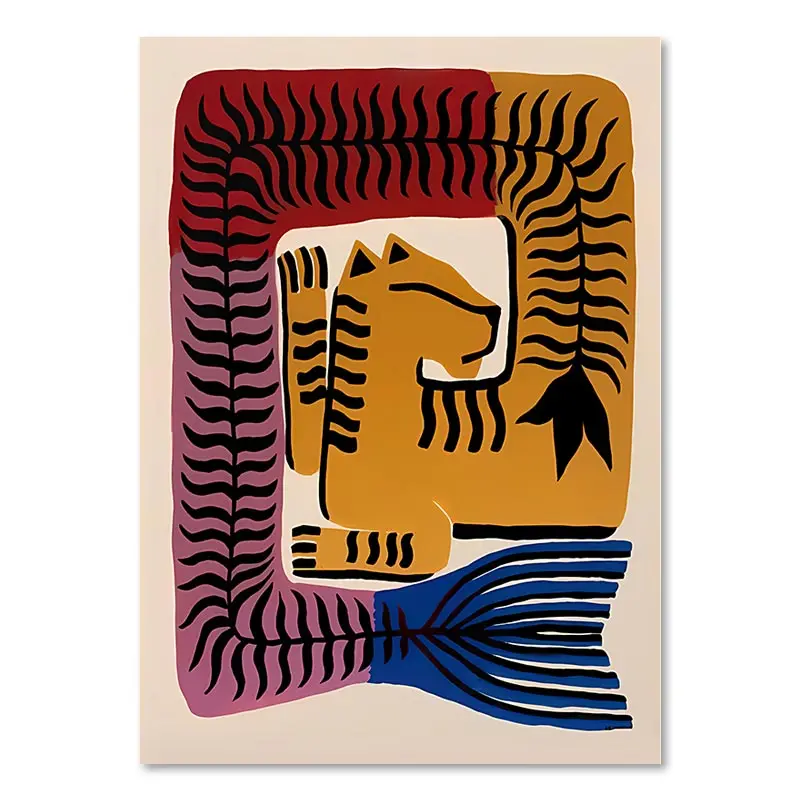 Tableau Chinois Jungle Tropicale – Image 8