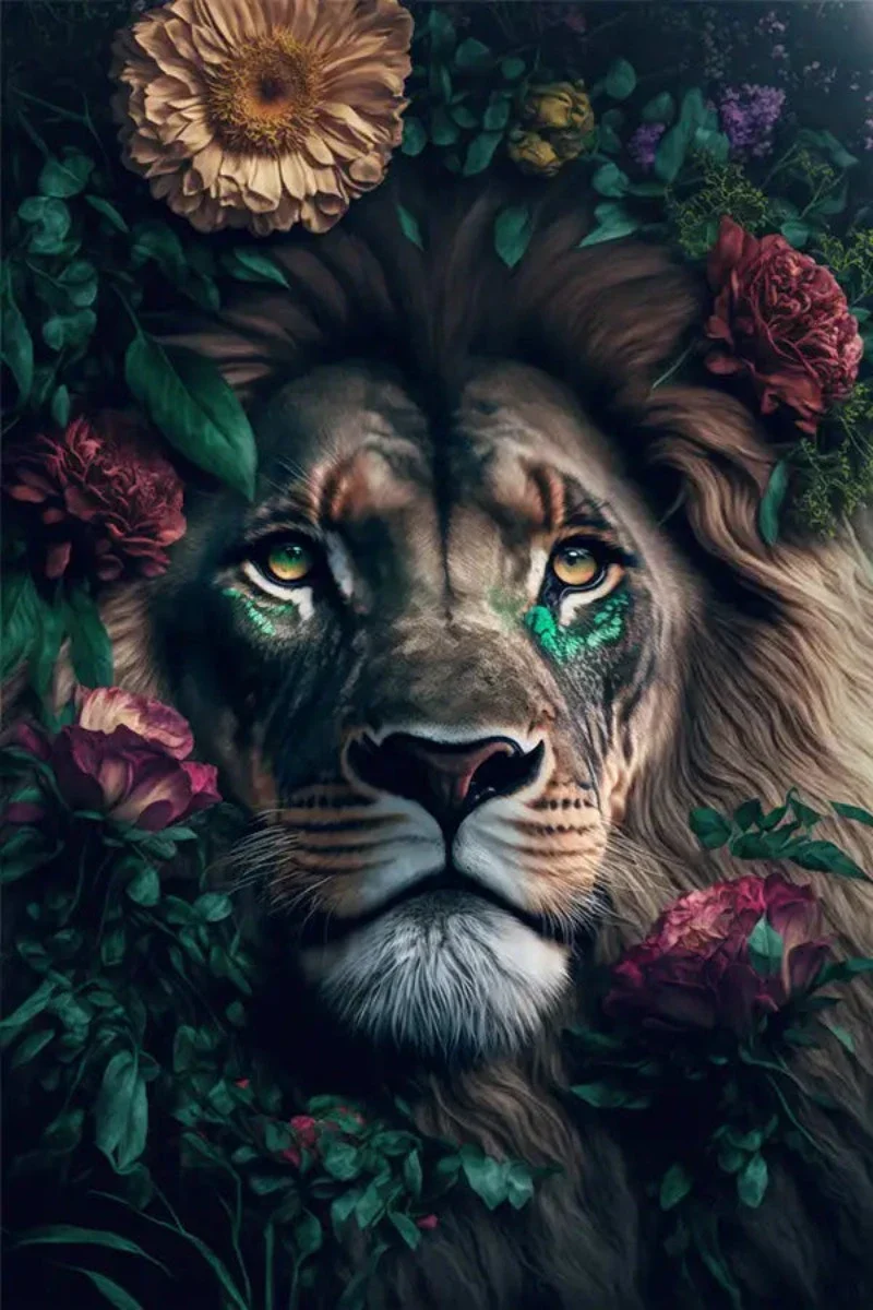 Tableau Chinois Animaux Plantes – Image 6