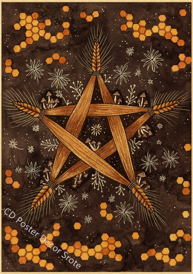 Tableau Chinois Affiche Sorcellerie