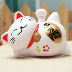 Porte Bonheur Chat Chinois Feng Shui