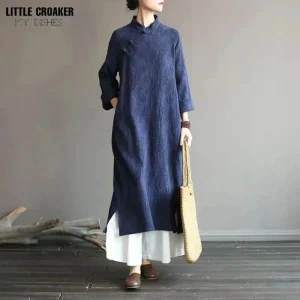 Cheongsam Robe Automne Améliorée