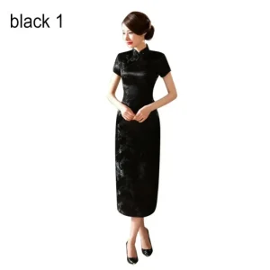 Cheongsam Robe de Soirée Prunier