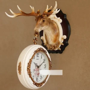 Horloge Chinoise Tête De Cerf