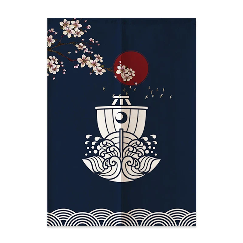 Rideau Chinois Noren En Lin – Image 9