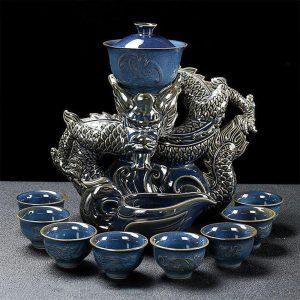 Service à thé en Argent Chinois