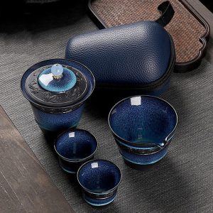 Service à Thé Chinois En Verre