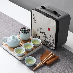 Service à Thé De Chine en Porcelaine