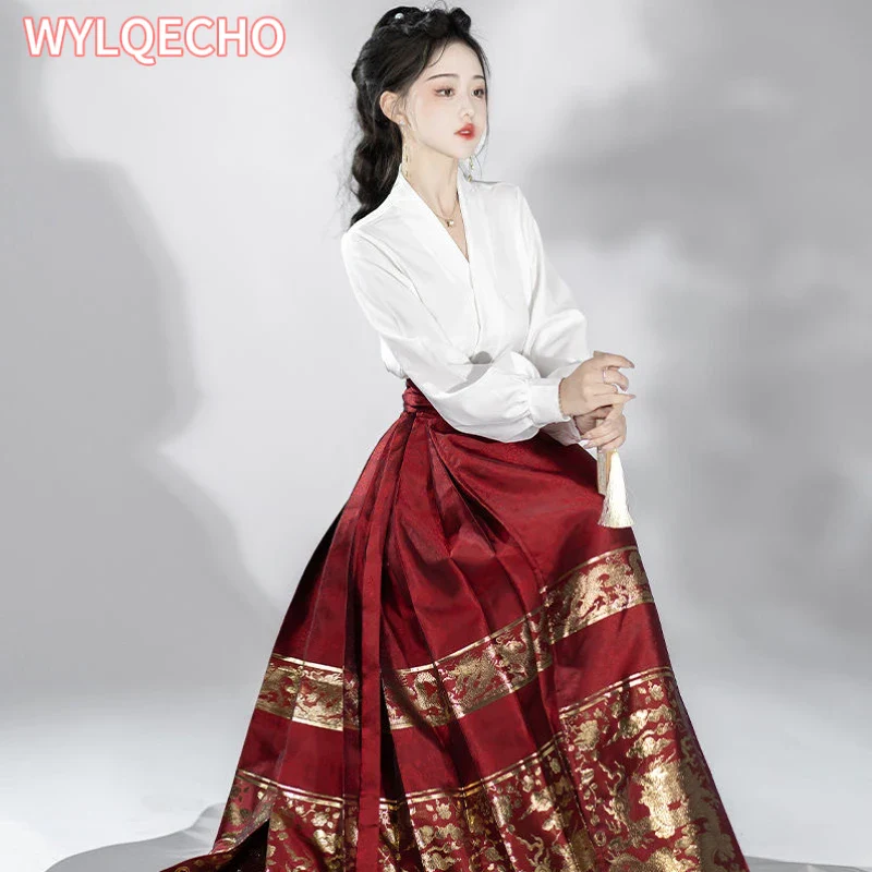 Hanfu Robe Dynastie Ming Cheval – Image 3