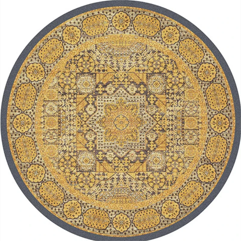 Tapis Chinois Rond à Poils Courts – Image 6
