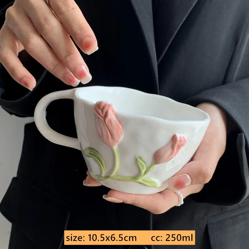 Assiettes Chinoises Céramique Tulipe – Image 8