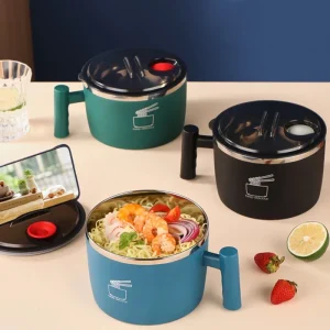 Bols Chinois en Acier avec Couvercle