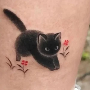 Tatouage Chinois Chat