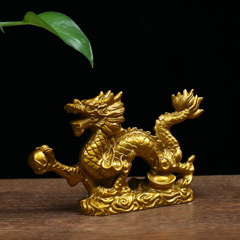 Figurine Chinoise Dragon Porte-Bonheur