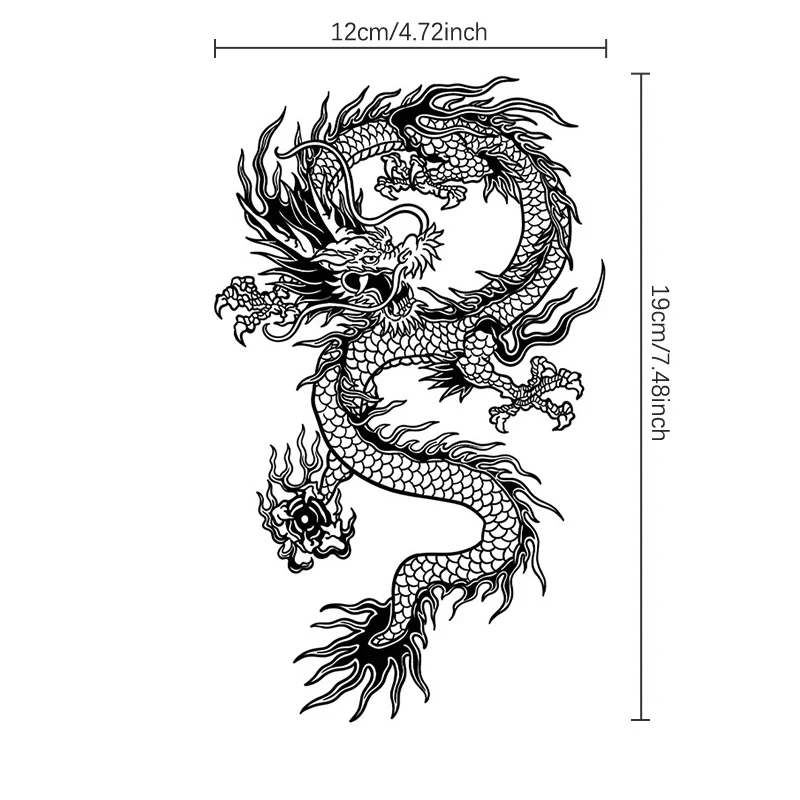 Tatouage Dragon Chinois Réaliste Hommes – Image 6